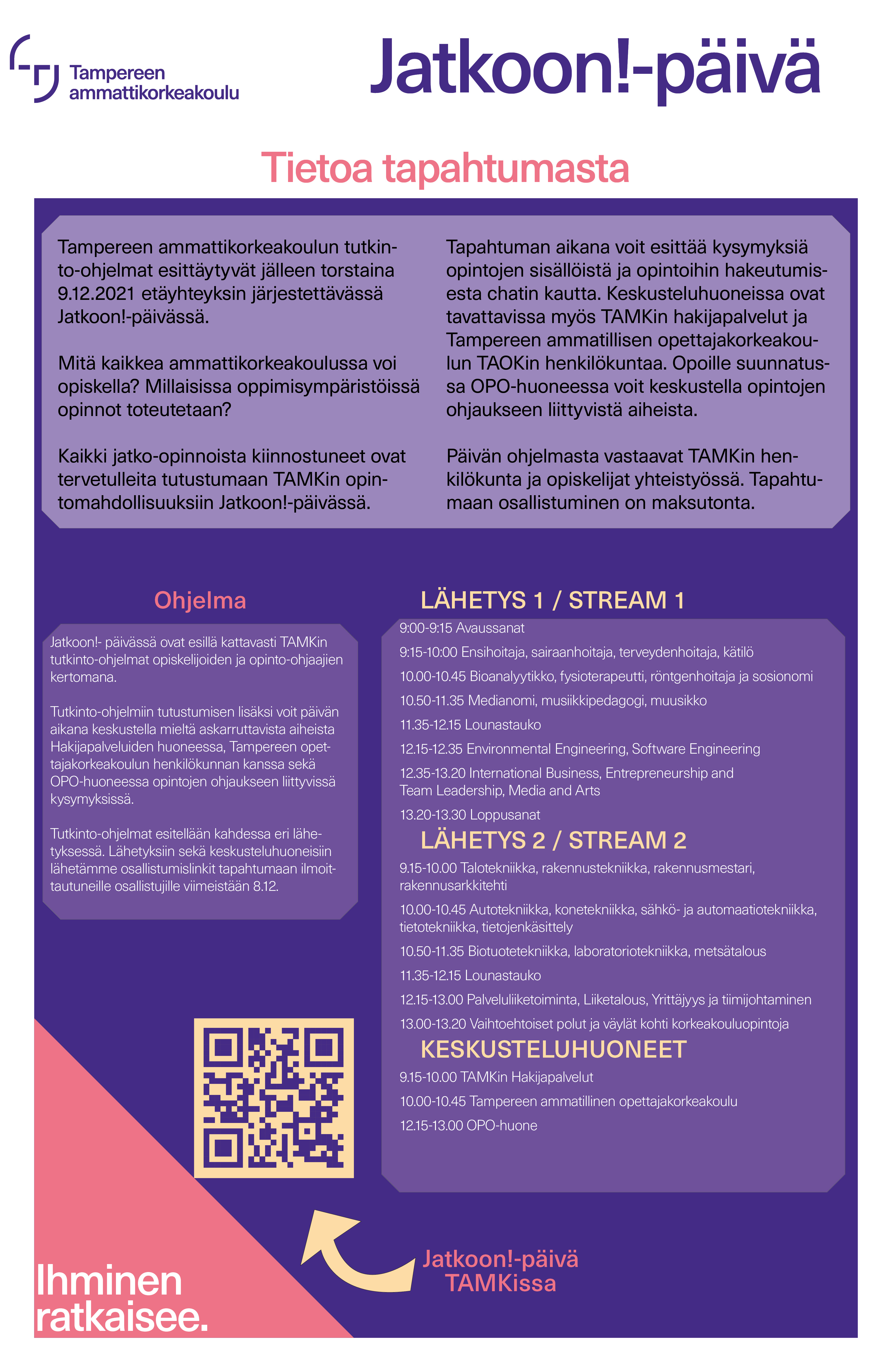 TAMK!-Jatkoon päivä